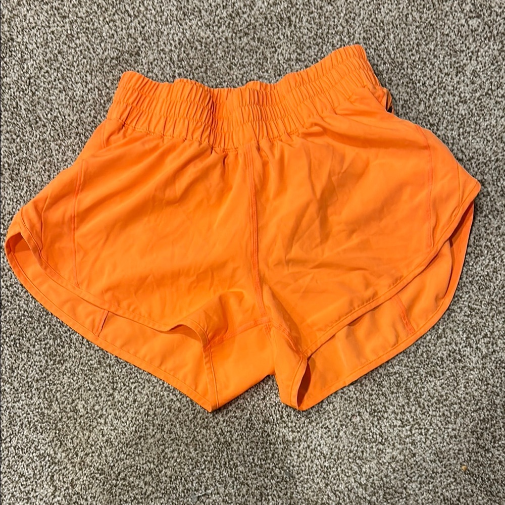 Women's Orange Athletic Shorts